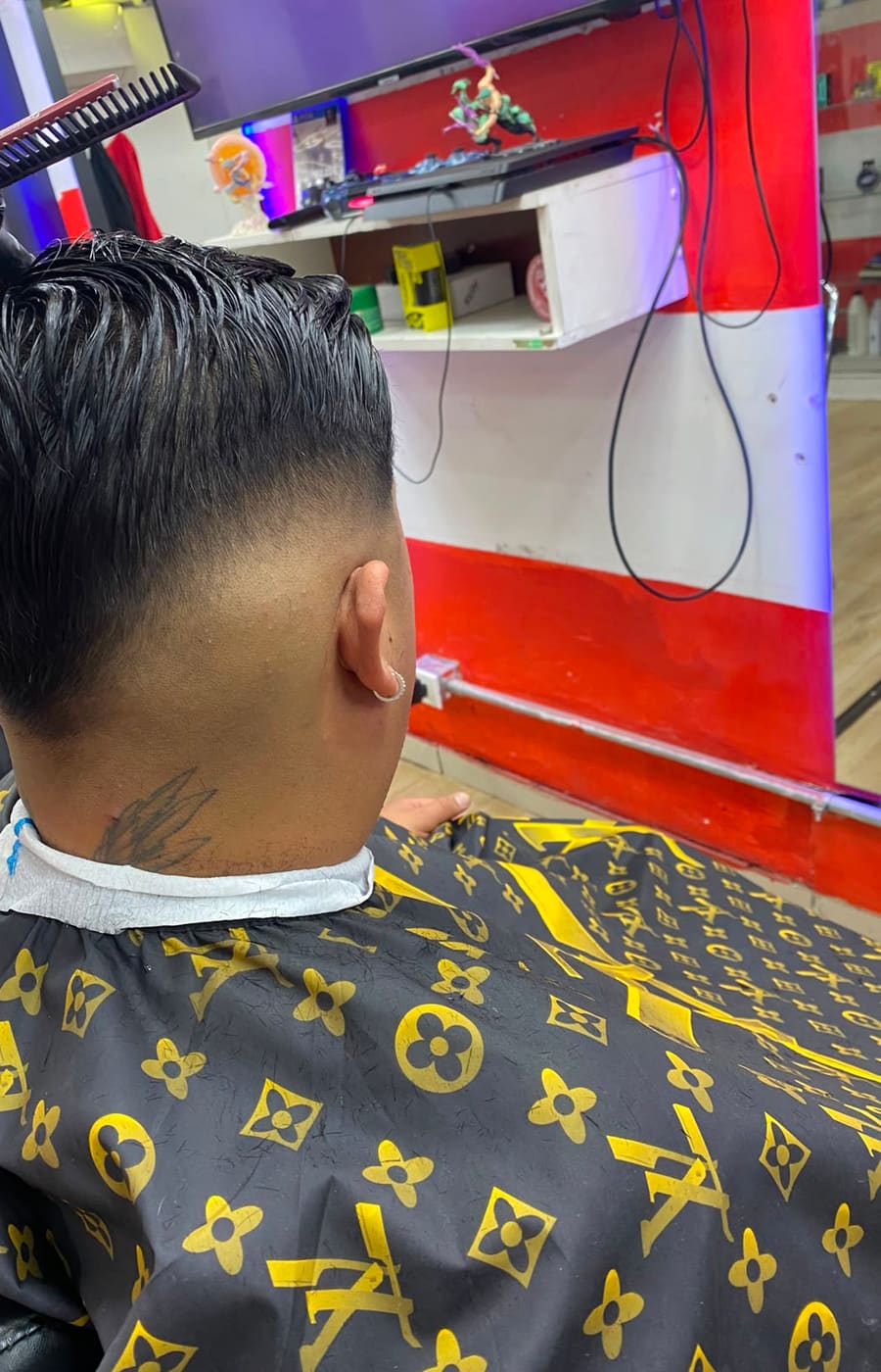 Corte realizado en Barbería California