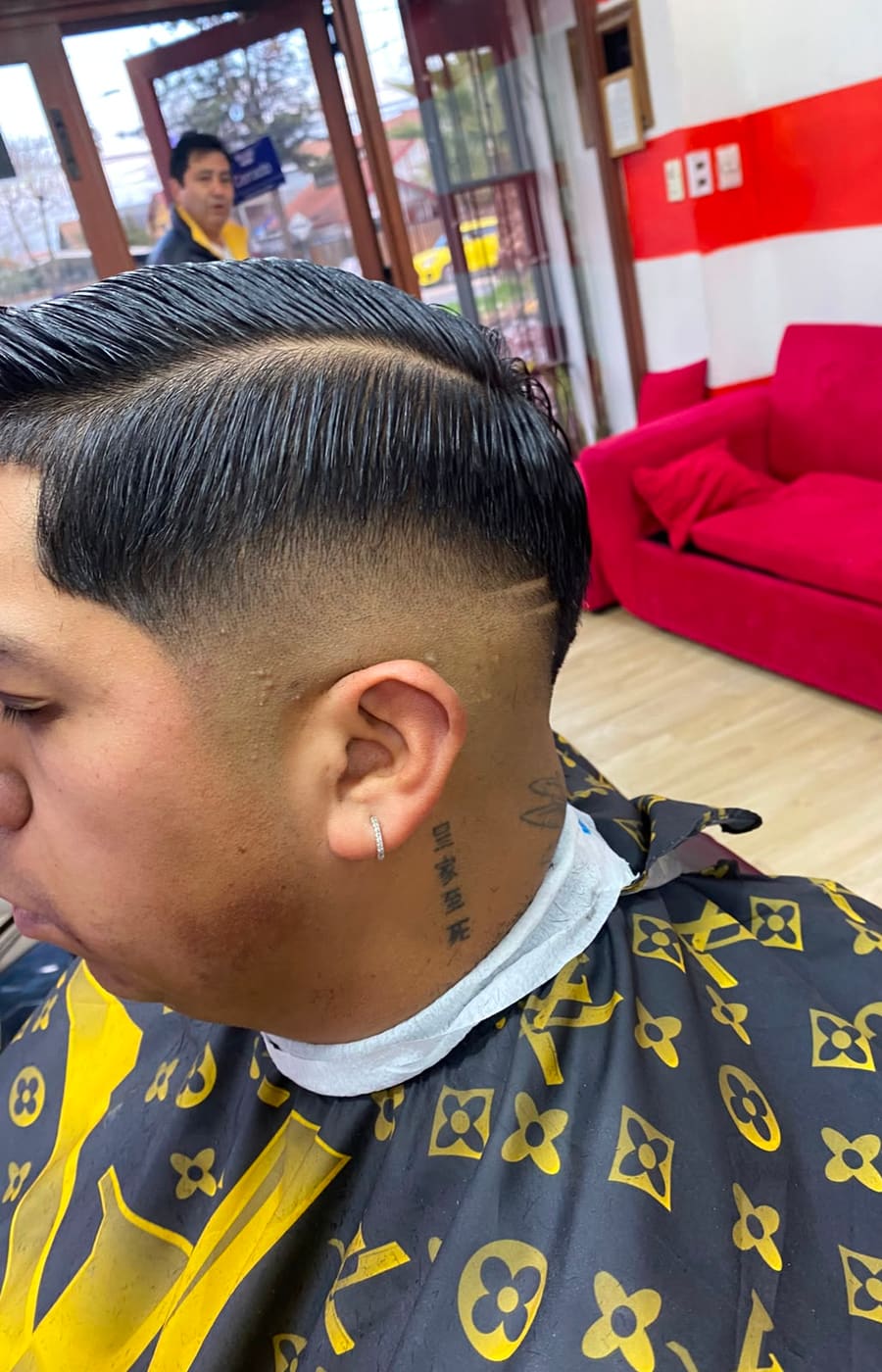 Corte realizado en Barbería California