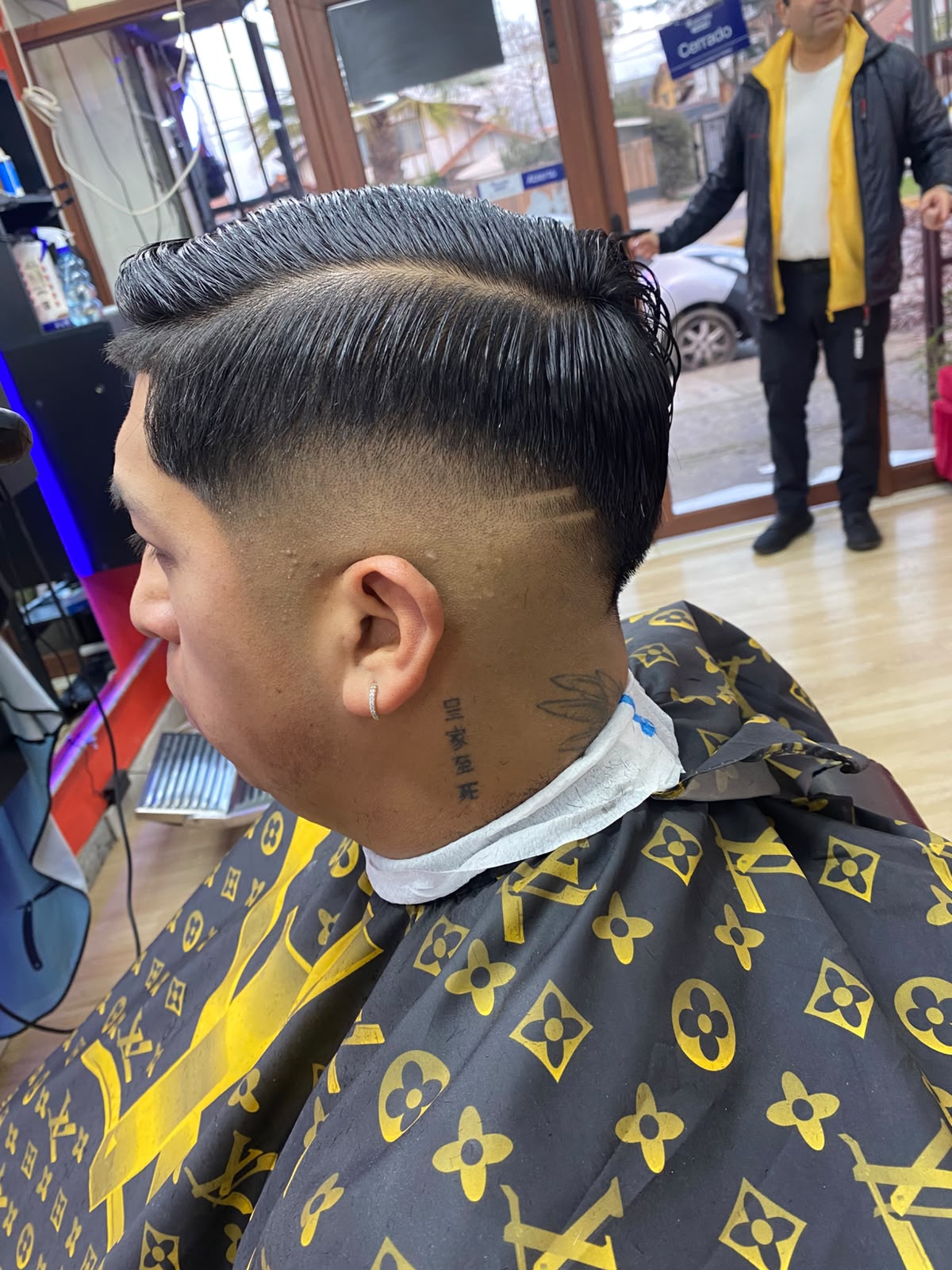 Corte realizado en Barbería California